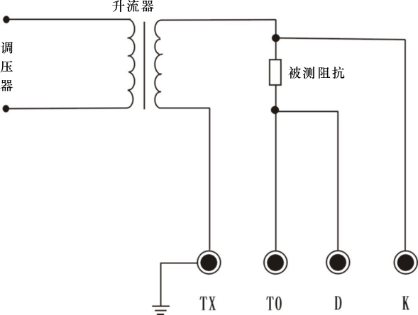 全自动互感器校验装置测量阻抗接线图